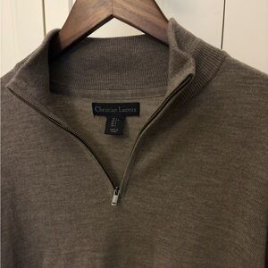 Christian Lacroix Men's Brown Sweater. 100% Merino Wool